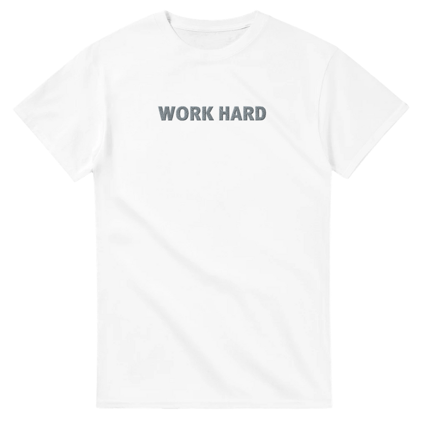 Tee-shirt manche courte Fit Brodé Blanc
