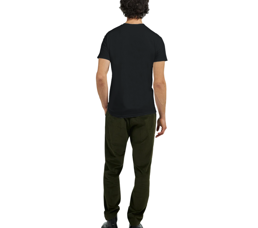 Tee-shirt manche courte Fit Imprimé Noir