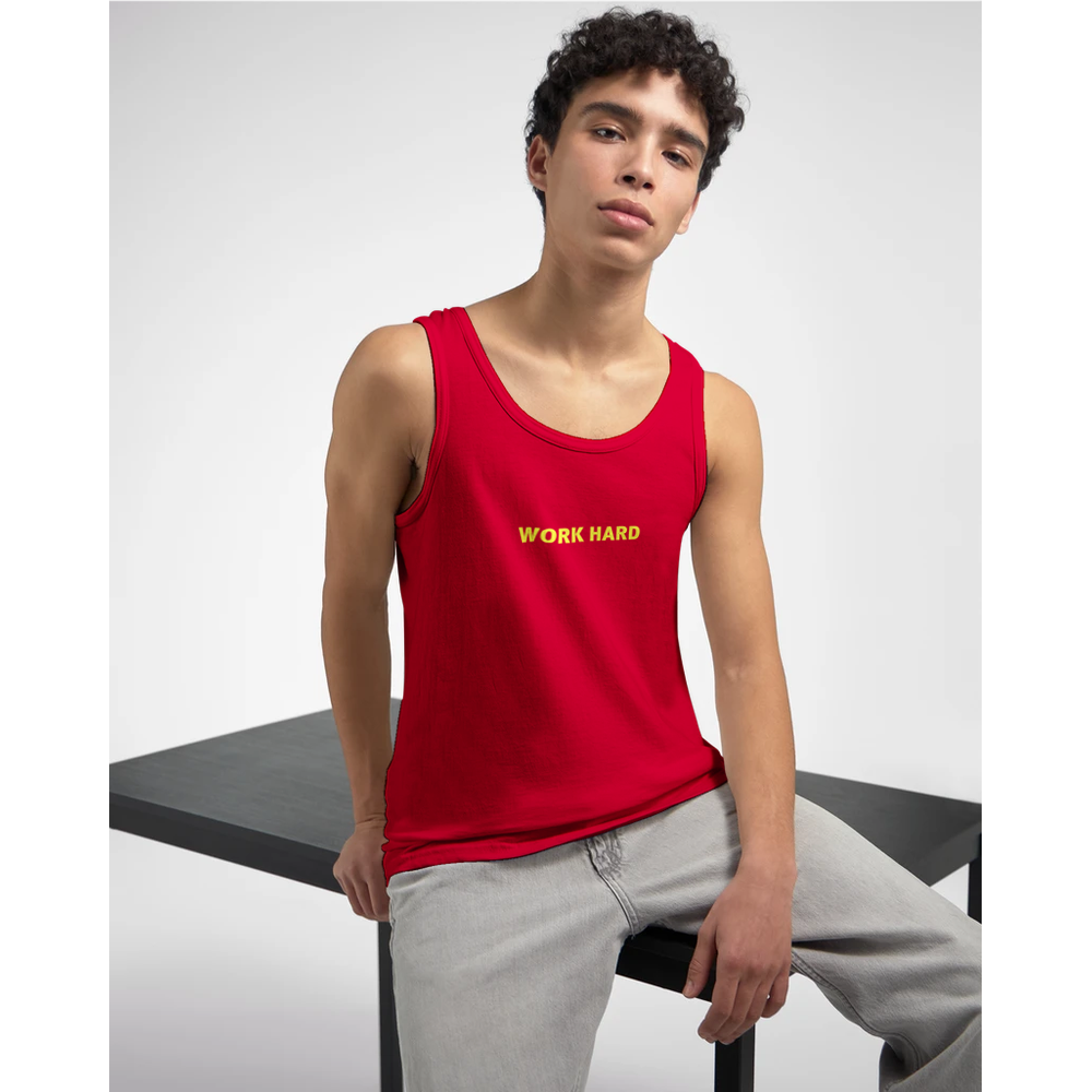 Débardeur Fit Imprimé Rouge