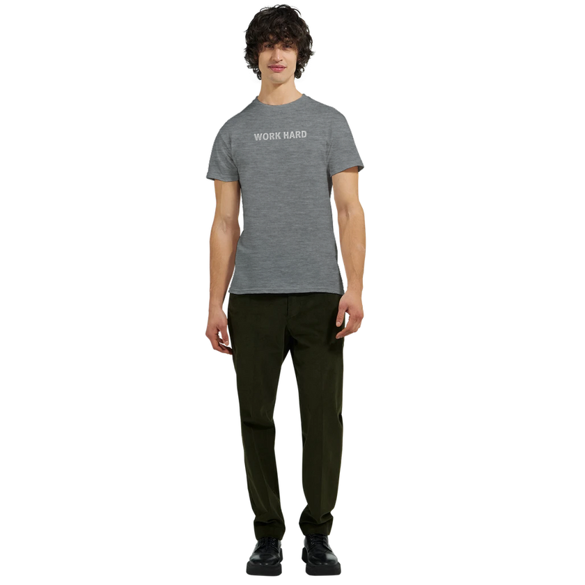 Tee-shirt manche courte Fit Brodé Gris