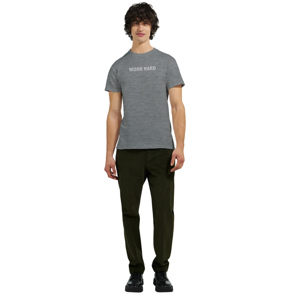 Tee-shirt manche courte Fit Brodé Gris