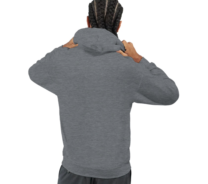 Sweat à capuche Imprimé Gris