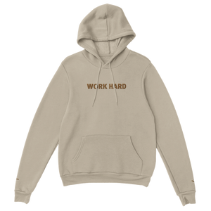 Sweat à capuche Brodé Beige