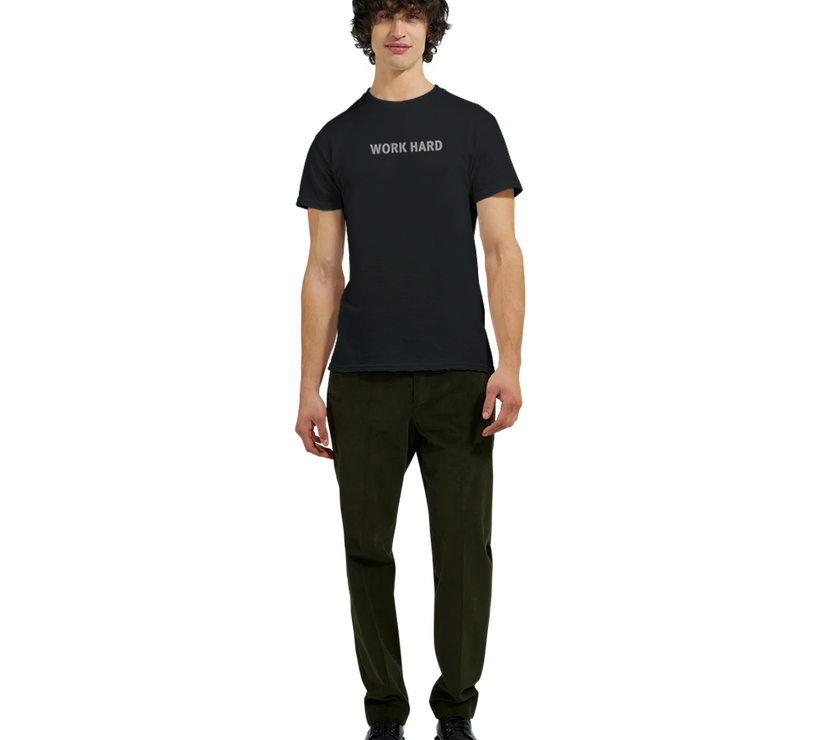 Tee-shirt manche courte Fit Imprimé Noir