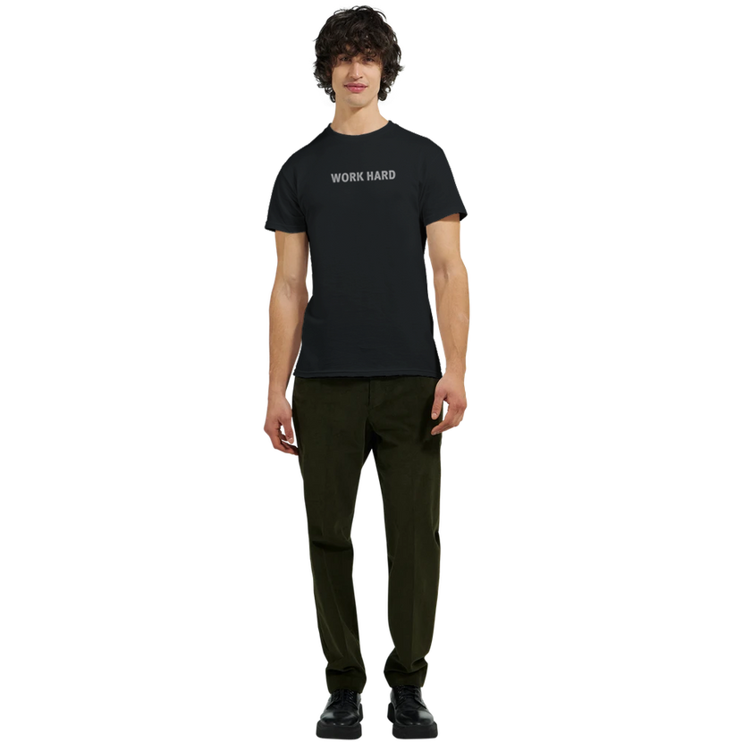 Tee-shirt manche courte Fit Imprimé Noir