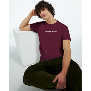 Tee-shirt manche courte Fit Imprimé Bordeaux