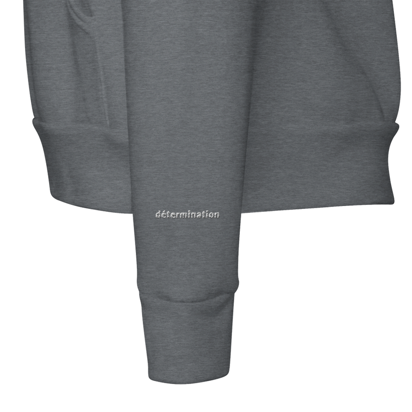 Sweat à capuche Brodé Gris