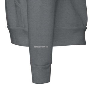 Sweat à capuche Brodé Gris